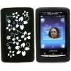 Silicone case for Sony Ericsson Xperia X10 Mini Black Floral